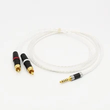 4.4mm para RCA Equilíbrio 2 Substituição Auido Cabo de Atualização Cabo de Som