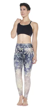 

2016 Snowflake Fashion Hip-lifting s Permeable Super-elastic Dried Nine-point lady Pants lady-0053 leggings