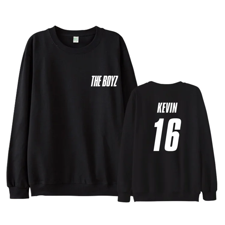 THE BOYZ THE START пуловеры толстовка с длинным рукавом зимние повседневные с круглым воротником для женщин/мужчин свободный логотип, название крутой свитшот - Цвет: WY01