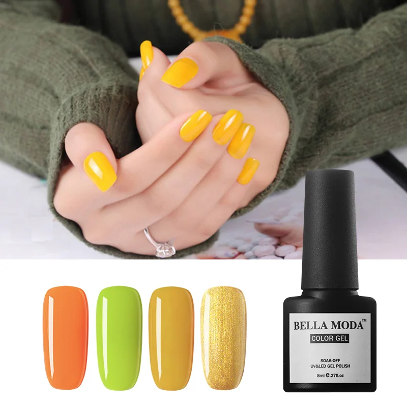 Гель-лак для ногтей BELLA MODA 8 мл УФ-гель 84 цвета | Красота и здоровье