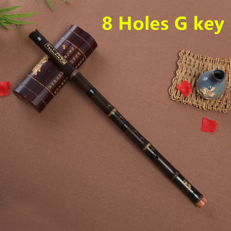 Professional Purple Bamboo Flute Xiao Chinese Vertical Piccolo Shakuhachi classic traditional music instrument Short Dizi Xiao