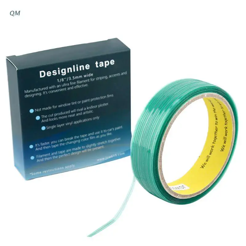 50M Knifeless Cutting Design Line Tape Film Sticker Squeegee Wrap Tool Flexible 13MF |