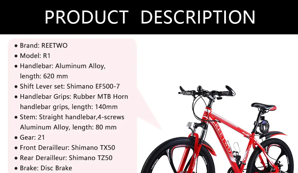 Eetwo R1 горный велосипед из алюминиевого сплава 26 дюймов 21 скорость Shimano Shift набор профессиональных MTB велосипедные педали с двойным дисковым тормозом