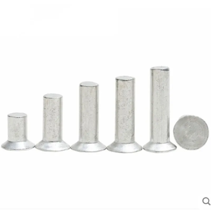 Rivets and Fasteners Rivets and Screws M2 M2.5 M3 M4 M5 M6 Aluminum Countersunk Head Rivets 20pcs-100pcs GB869