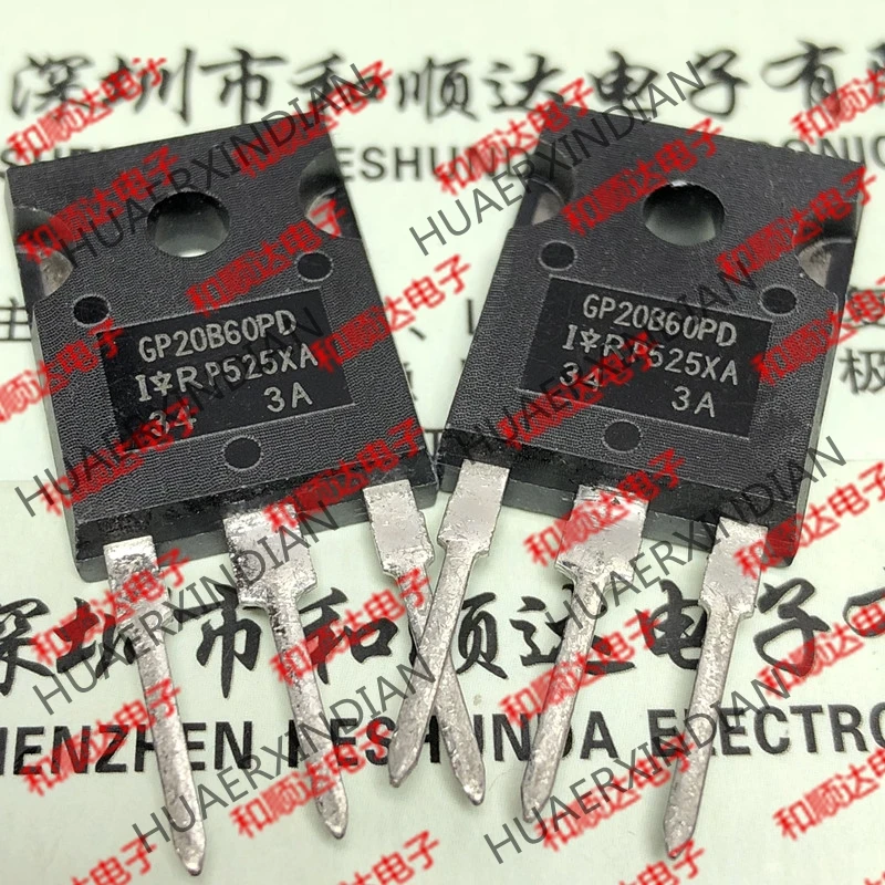 5 шт., новые оригинальные кнопки GP20B60PD IRGP20B60PD-247 600V