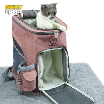 

CAWAYI KENNEL Oxford Pet Backpack Dog Outing Bag Carrying Bags for Dogs Cats Travel Carries Bag mochila para perro honden tassen