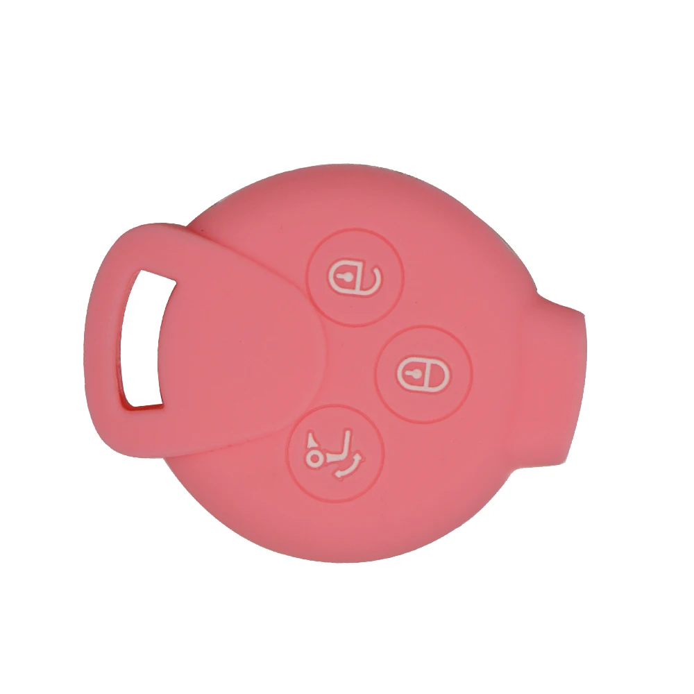Keyforkess3 pulsanti per Benz Mercedes Smart Fortwo 451 MB City Roadster Silicone Remote Car Key Shell custodia protettiva copertura in gomma - Hda0e851877c04160aee960236ecfcae62