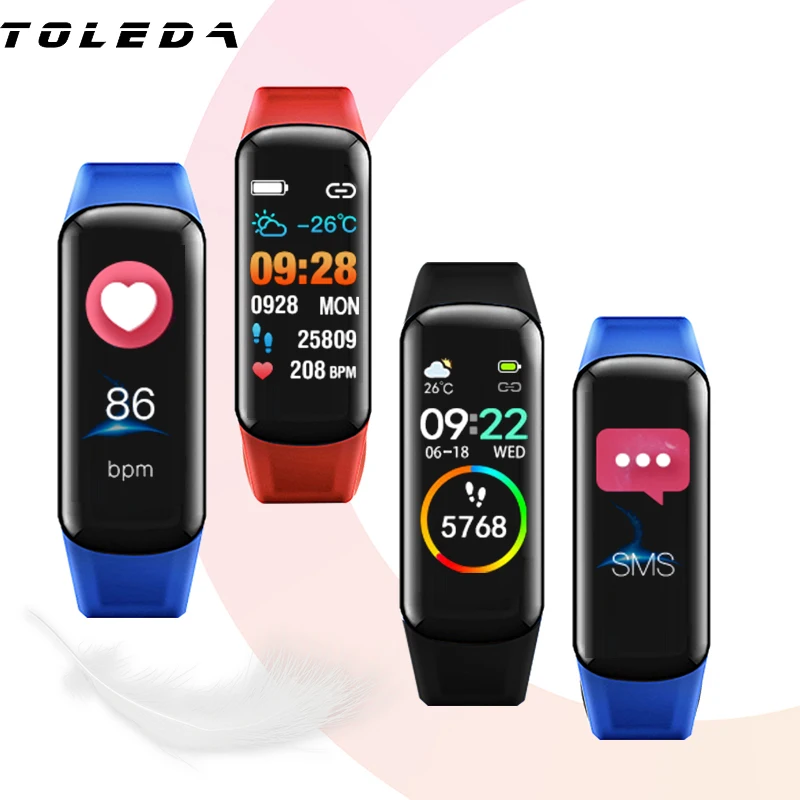 Смарт часы Toleda B1 SPO2 пульсометр артериальное давление кислород|Смарт-браслеты| |