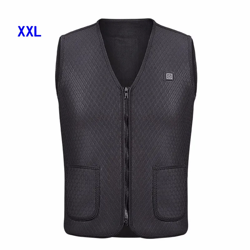 XXL vest Мотоциклетный жилет электрический USB теплый жилет для мужчин и женщин с подогревом пальто куртка одежда для катания на лыжах мотоцикл защита от доспехов зима - Цвет: XXL vest