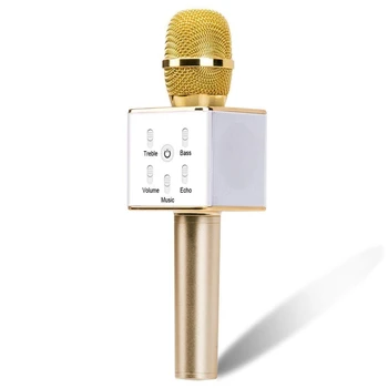 

Portable Wireless Karaoke Microphone,Mini Handheld Cellphone Karaoke Player Built-in Bluetooth Speaker,Karaoke MIC Machine for i