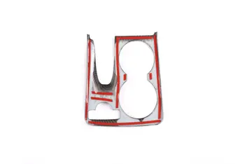 

Carbon Fiber ABS Cup Holder Cover Water Car Auto Decor Trim Black 1pcs