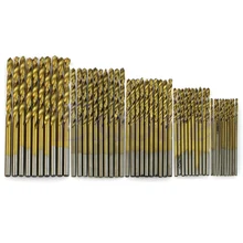 50Pcs Titanium Coated HSS High Speed Steel Drill Bit Set Tool 1/1.5/2/2.5/3mm Drop Ship 50Pcs Titanium Coated HSS High Speed Steel Drill Bit Set Tool 1/1.5/2/2.5/3mm Drop Ship