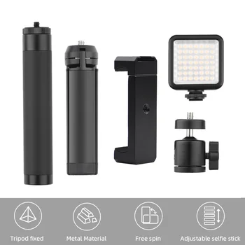 

5pcs Extension Pole Bracket Selfie Stick Desktop Photography Floor Mobile Phone With Stand Tripod for Makeup Video Live Studio