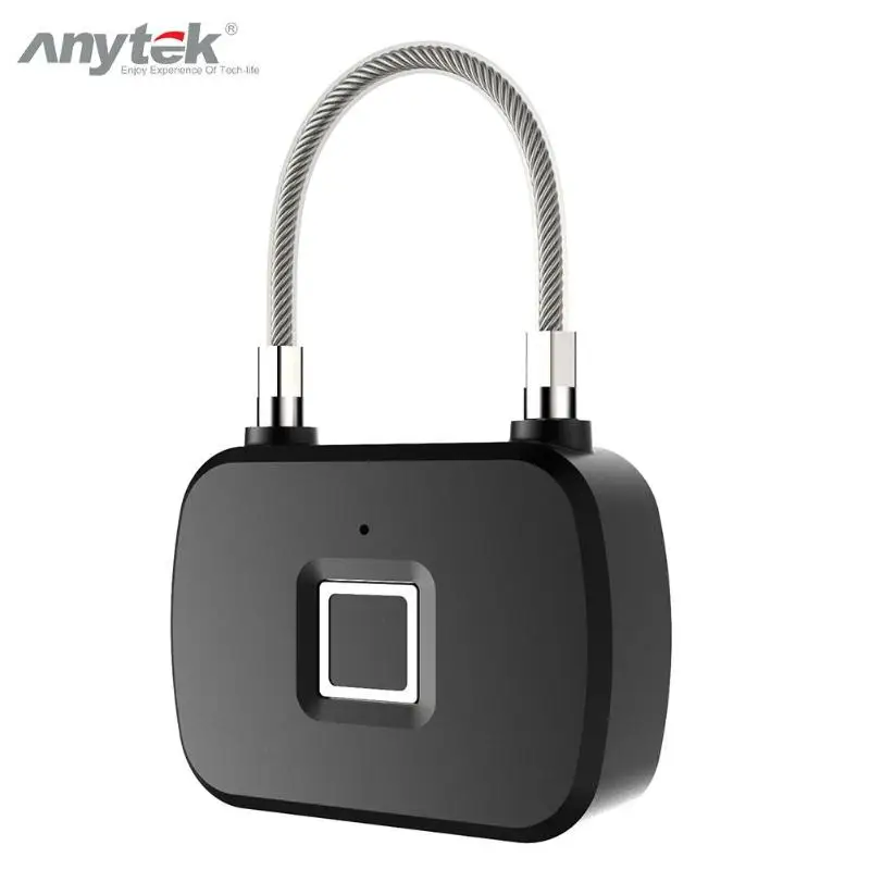 Anytek L13 Умный Замок без ключа с защитой от кражи и отпечатков пальцев, защитный замок для двери, чехол для багажа