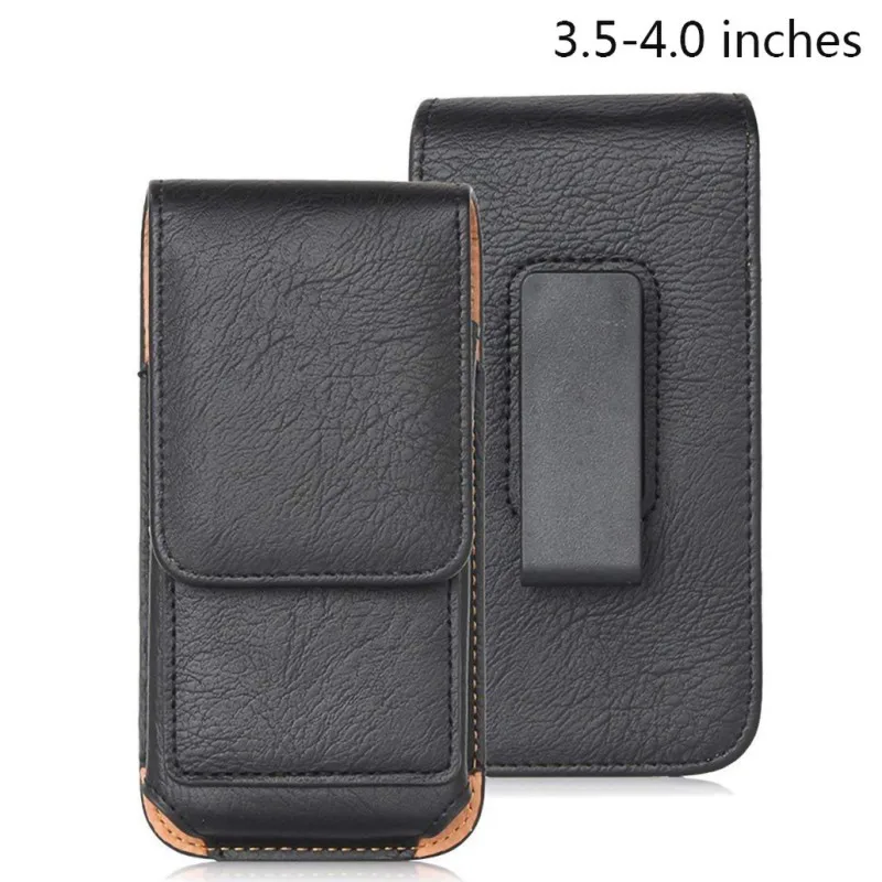3.5-4.0 inch Высококачественный чехол для телефона с хорошей текстурой, держатель для карт, сумка для хранения телефона, сумка на пояс для 3,5-6,3 дюймового смартфона T9 - Color: 3.5-4.0 inch