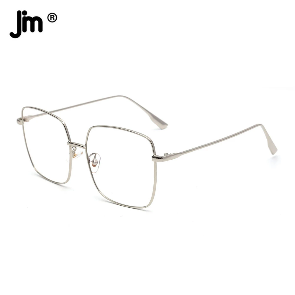 blue filter glasses JM Retro Square Computer Blue Light Glasses Clear Men Women Anti Blue Light Blocking Glasses Frame blue light reading glasses