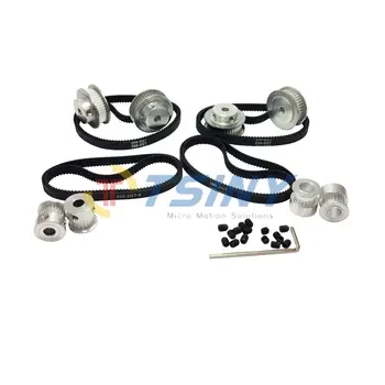

20 Teeth 40 Teeth GT2 Timing Pulley And Length 200mm 202mm 204mm 208mm GT2 Belts in Closed Loop Color Black