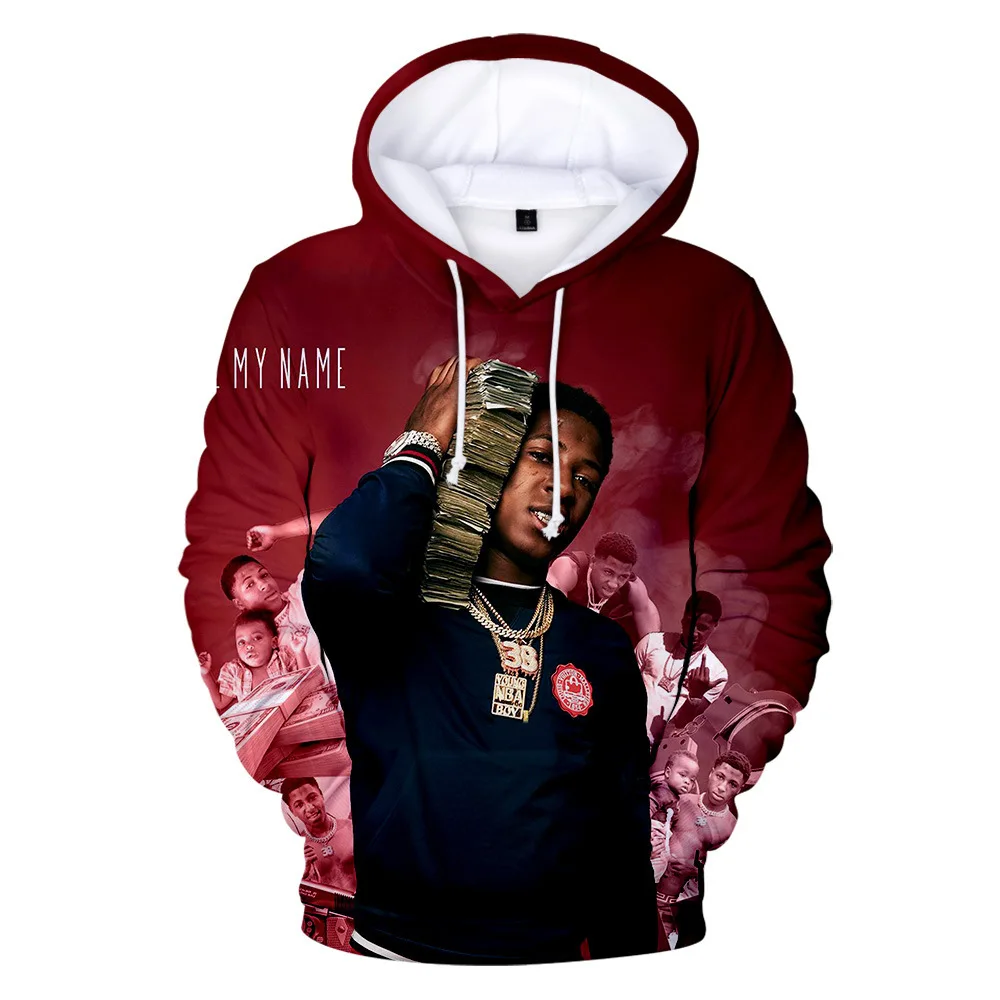 Новинка, толстовки с 3D изображением рэпера YoungBoy Never Broke agne, Мужская/женская уличная одежда, модные теплые толстовки на осень/зиму, топы