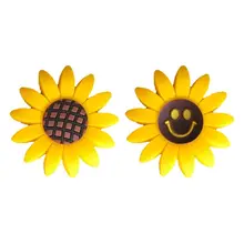 Милый жёлтый Подсолнух Автомобильный интерьер вентиляционное отверстие украшения духи креативный освежитель воздуха держатель