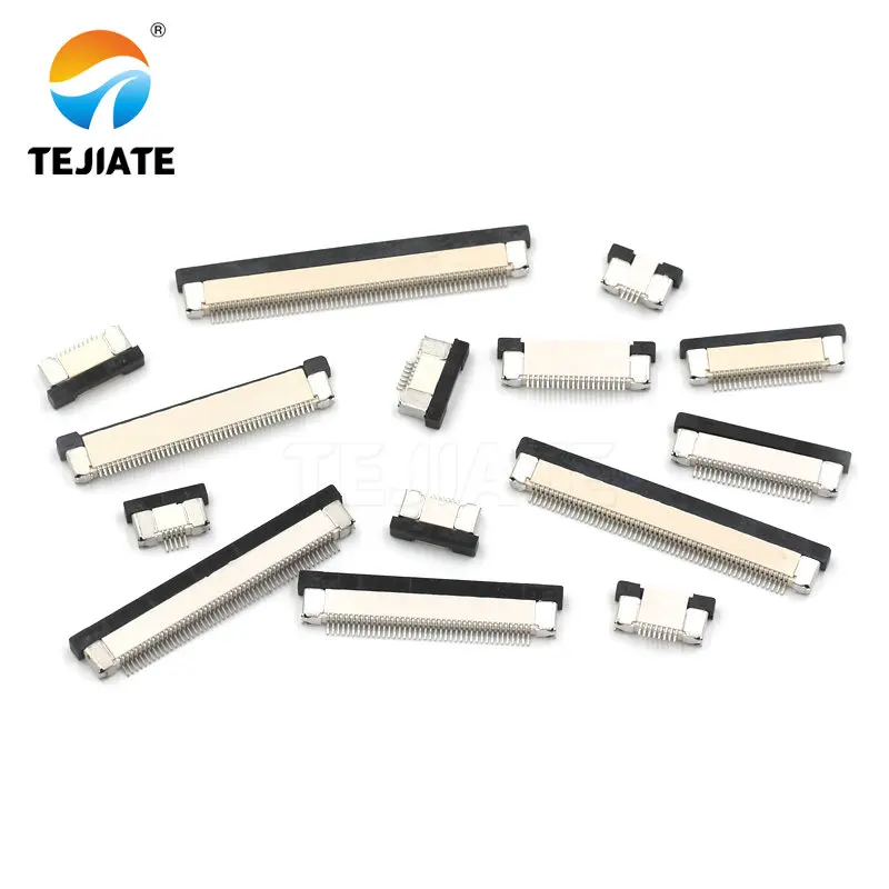 

10PCS FFC/FPC Connector Flat Cable Socket 0.5MM Adapter 22/24/26/28/30/32/34/40/45/50/54/60P Down Drawer Type Plug Kit