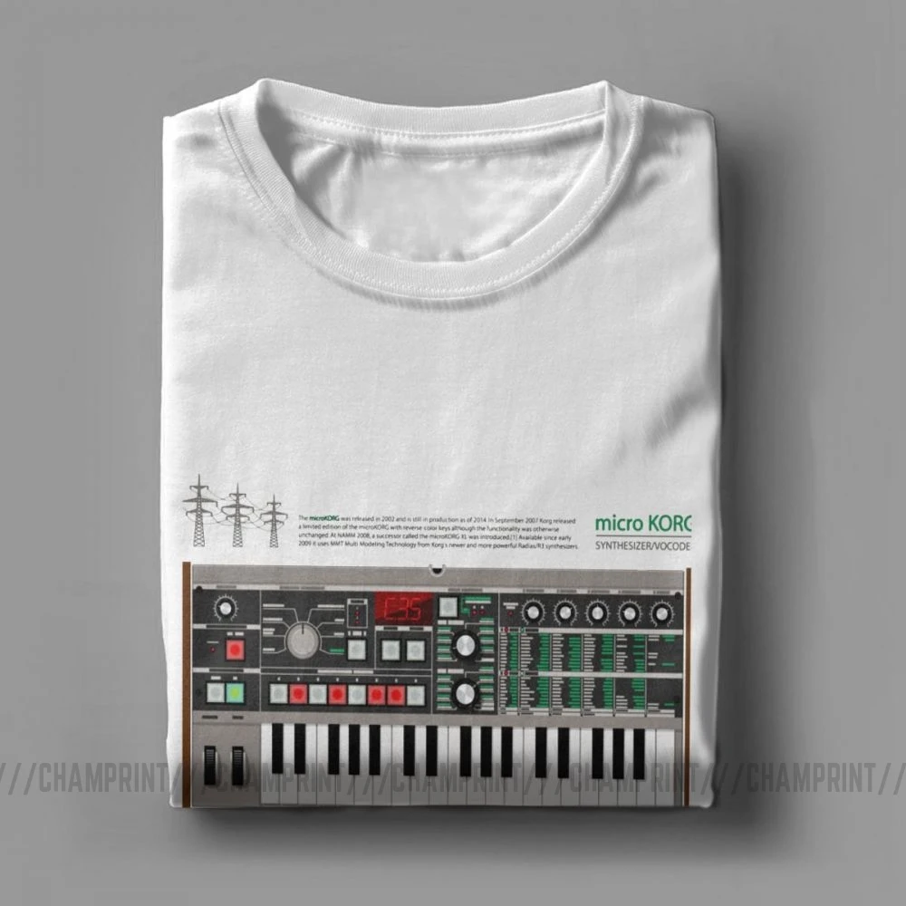 Microkorg Industrial One Футболка мужская Synth Synthesizer электронная модульная техно Забавные