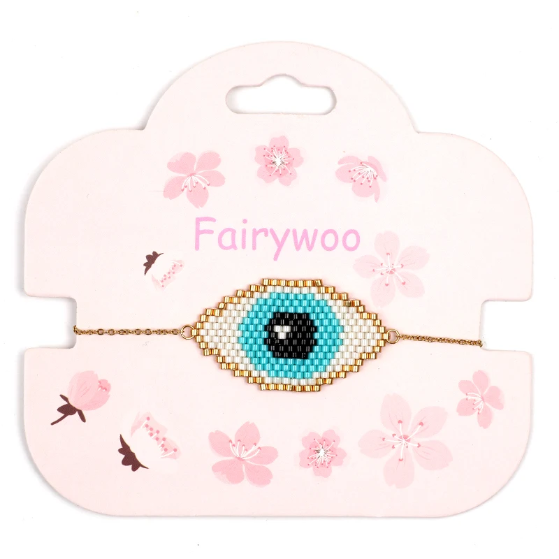 FAIRYWOO Большой браслет для женщин Миюки браслеты из бисера золотые нержавеющей