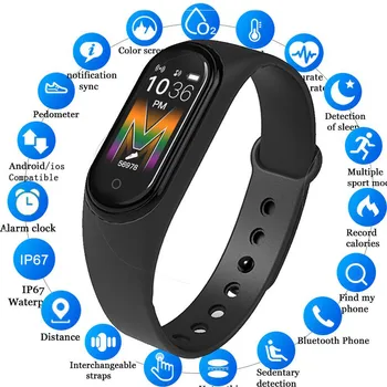

M5 smart wristband Bluetooth call music player fitness smart watch smart wristband Bluetooth call music player fitness smart E