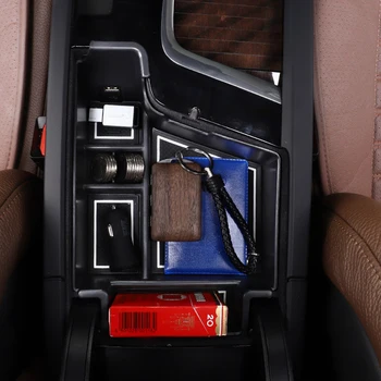 

LHD!!! For Volvo XC60 2018 2019 2020 Car Inner Central Armrest Storage Box Black Console Armrest Tray Holder Case Container 1PC