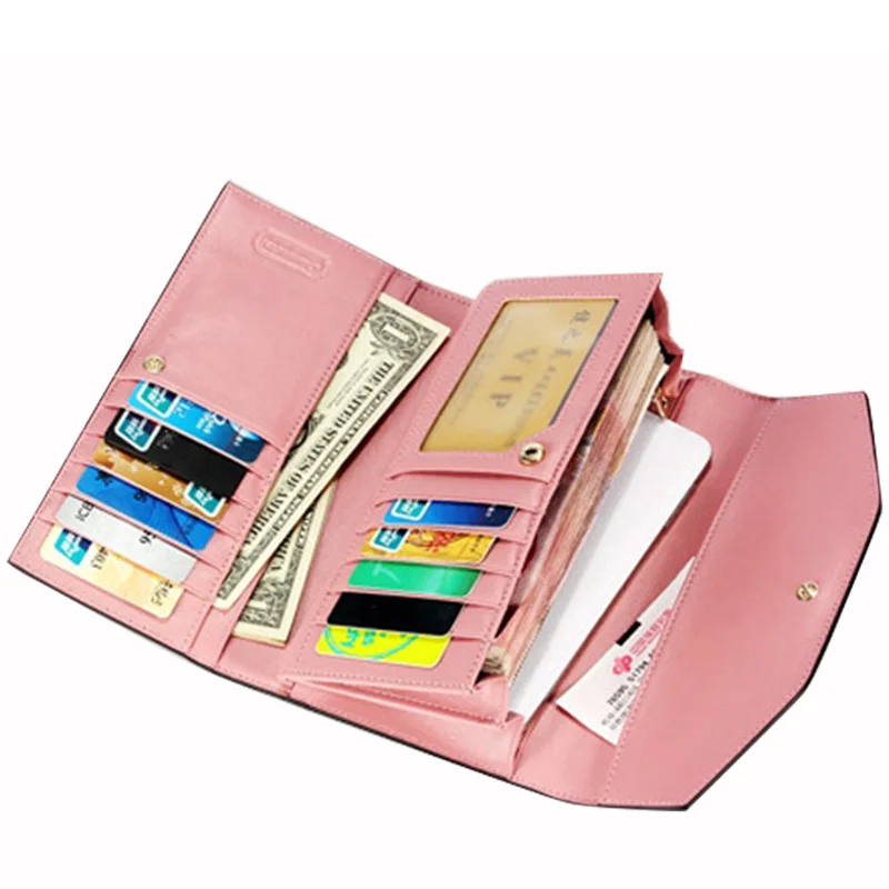 Women's Luxury Wallets Female Crocodile Pattern Cowhide Wallet Leather Iron Hinge Clutch Bag Fashion Short Paragraph Money Bag