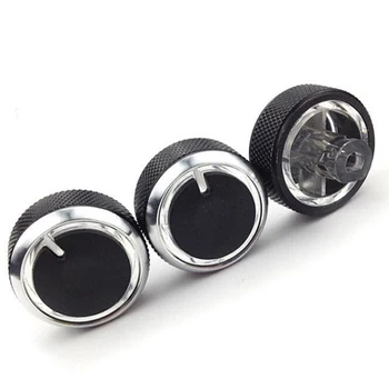 

3Pcs Car AC Heater Control Knobs Button Replacement Heater Knobs Switch for Mazda 2 07-14