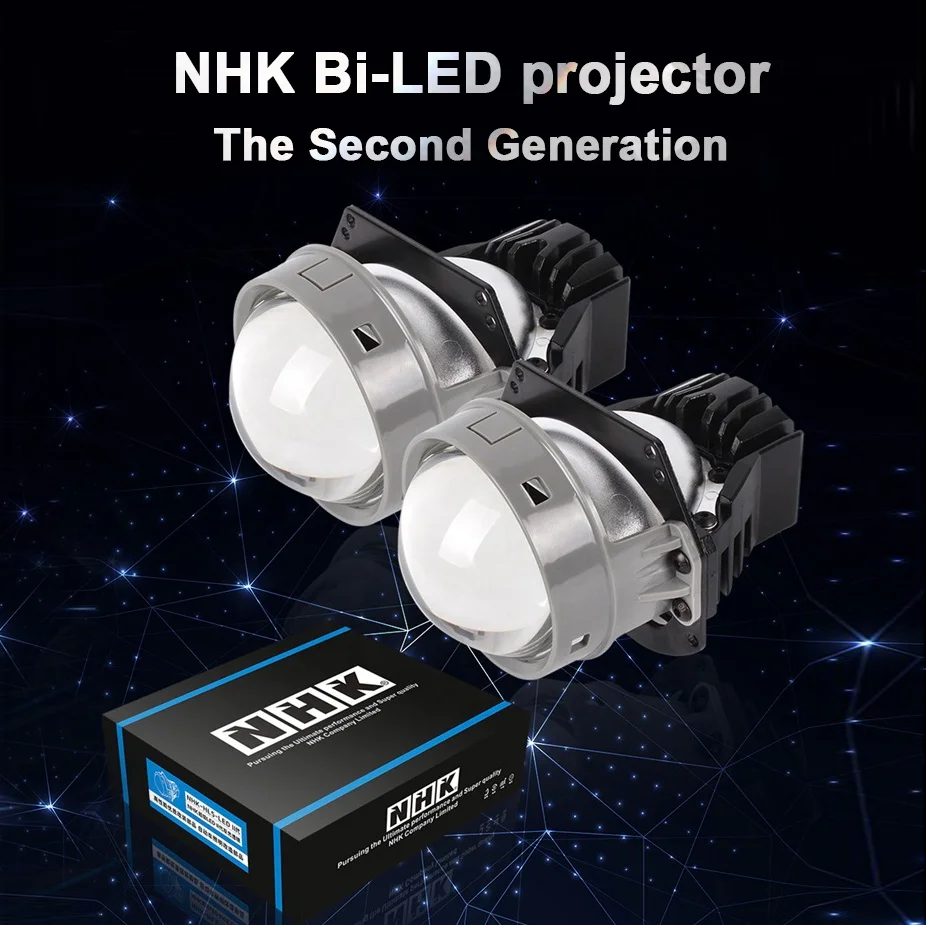 NHK Bi-LED projector II Second Generation blue version 3.0inch excellent performance for vehicle headlight car accessories | Автомобили и