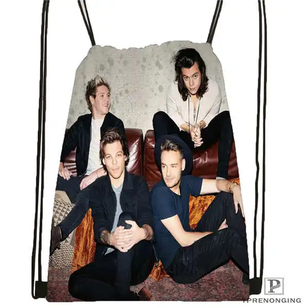 Drawstring Backpack Индивидуальная походная сумка на шнурке в одном направлении@ 1, милый рюкзак для детей(черная спинка) 31x40 см#2018612-01-(8 - Цвет: Drawstring Backpack