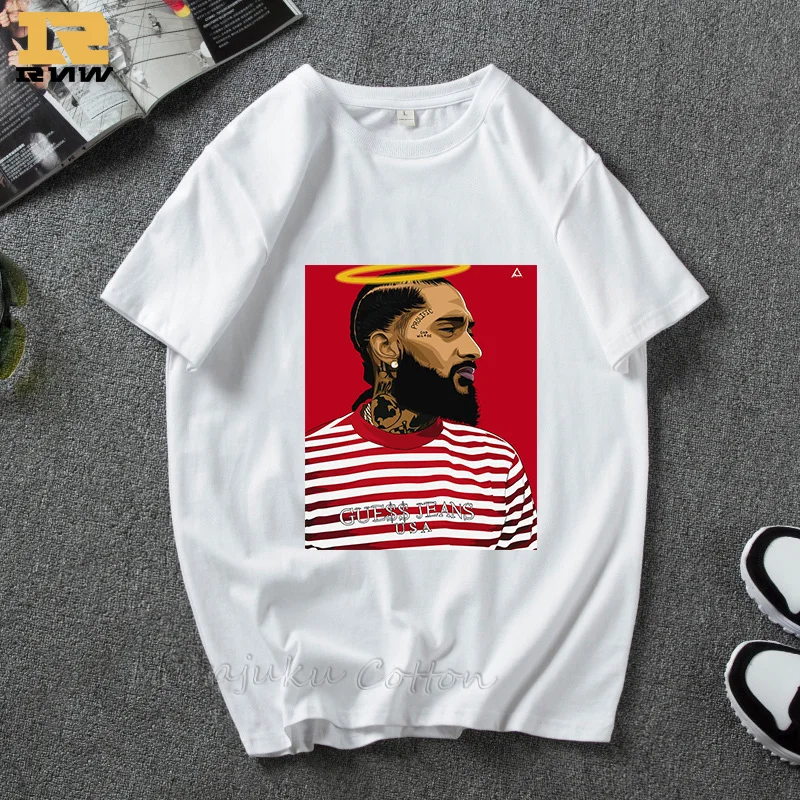 Хип Хоп мода Nipsey Hussle 3D летние Harajuku мужские/женские футболки с короткими рукавами унисекс уличная одежда модная одежда - Цвет: 4