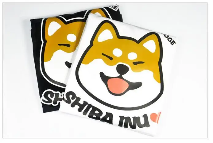 Новая модная футболка Doge, Мужская футболка с рисунком милой собаки, летняя футболка с длинным рукавом