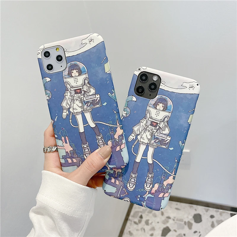 

Space girl mobile phone case for iPhone 6 High-grade 6Splus 7 8Plus XR UNBreak XS MAX,classic for iPhone 11 Pro Max case
