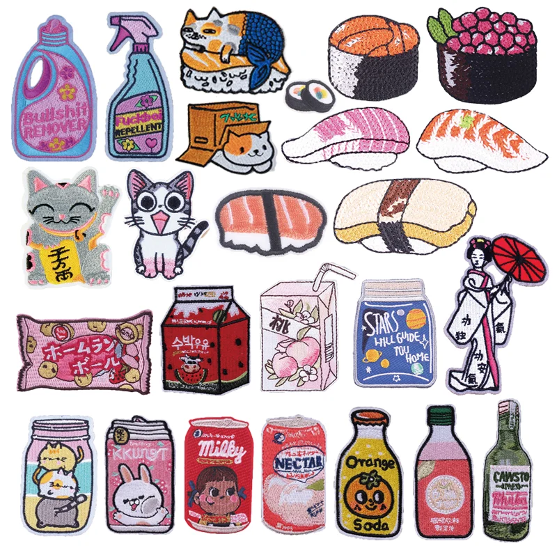 

Embroidered Patches For Clothing Appliqued Sticker Decoration Accessory Sew On Japan Cowboy T-shrit Garment Patches On Clothes