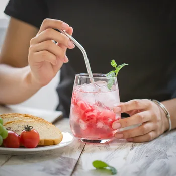 

Large Capacity 500ml Household Juice Drink Cup Transparent Lead-free Water Cup Milk Cup Smoothie Dessert Cup
