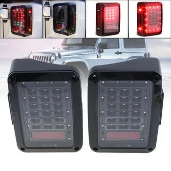 

LED Brake Car Auto Tail Lights for 2007-2017 Jeep Wrangler Brake Reverse Light Rear Back Up Lights Daytime Running Lamps DRL