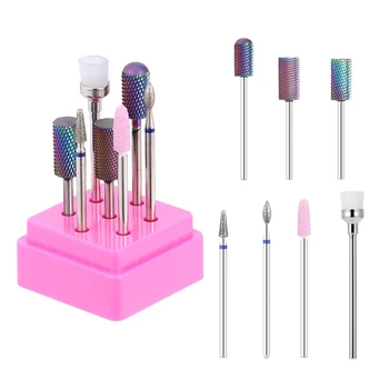 

1Set Allloy Nail Drill Bits Manicure Machine Accessories Rotary Electric Nail Files Manicure Nail Art Tools