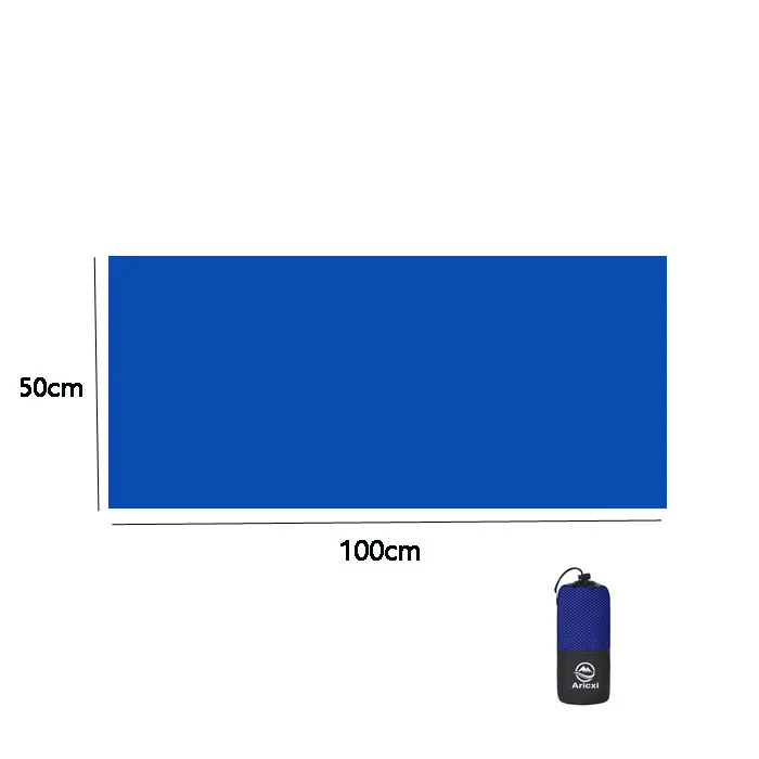 50x100cm Aricxi наружное быстросохнущее полотенце Сверхлегкий Кемпинг компактное купальное полотенце s ручной лица из микрофибры антибактериальное Походное путешествие - Цвет: 50x100cm