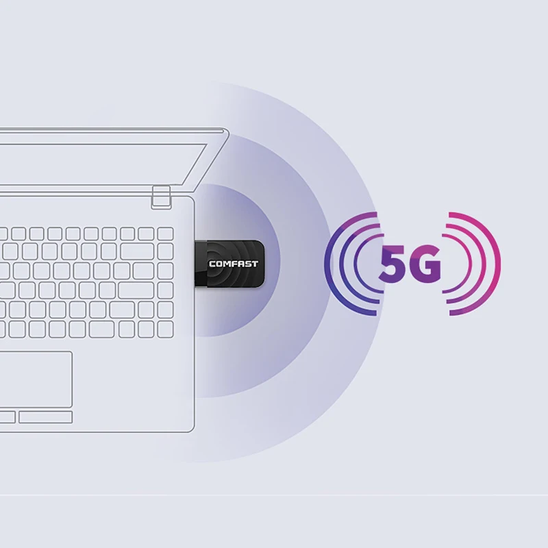 COMFAST Двухдиапазонная 2,4G и 5,8G Wifi Ethernet USB 3,0 мини Сетевая карта 1300 Мбит/с Wifi удлинитель USB Wifi адаптер Антенна CF-812AC