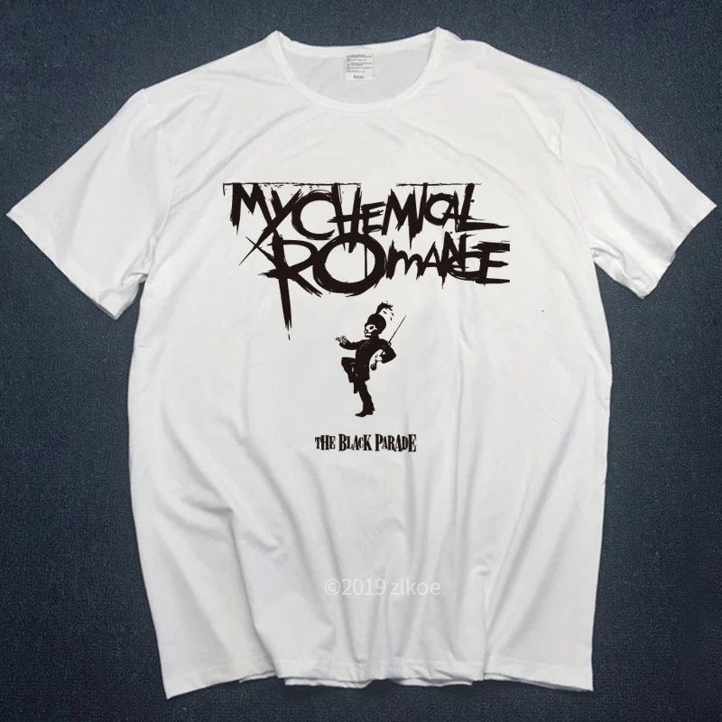 Панк рубашка My Chemical Romance футболки мужские топы летние белые топы Мужские Забавные футболки горячая Распродажа хип-хоп Уличная одежда размера плюс