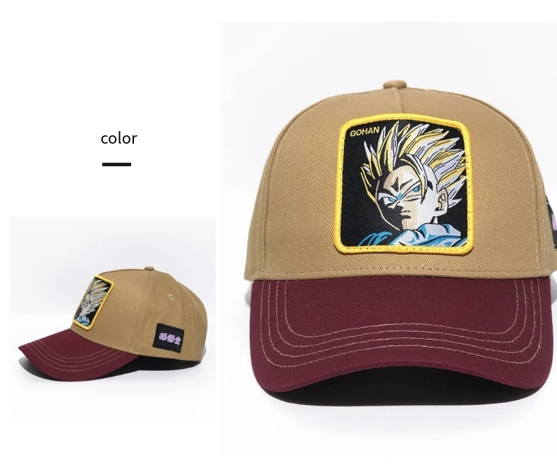 Высококачественная бейсбольная кепка с рисунком аниме Dragon Ball s бейсболка для мужчин и женщин хип-хоп кепка летняя дышащая сетчатая бейсболка Мужская шляпа