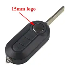 15mm diamètre voiture clé logo pliant clé à rabat emblème télécommande clé badge autocollant 