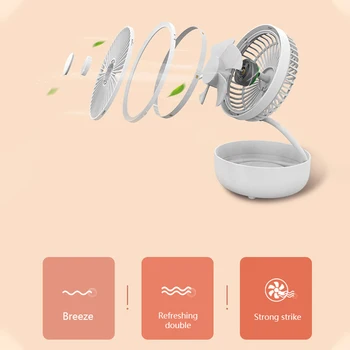 

Newest 3 in 1 USB Rechargeable Fan 360 Rotation Storage Fan Fill Light Aromatherapy Folding Fan Desktop Cooling Fan for Office