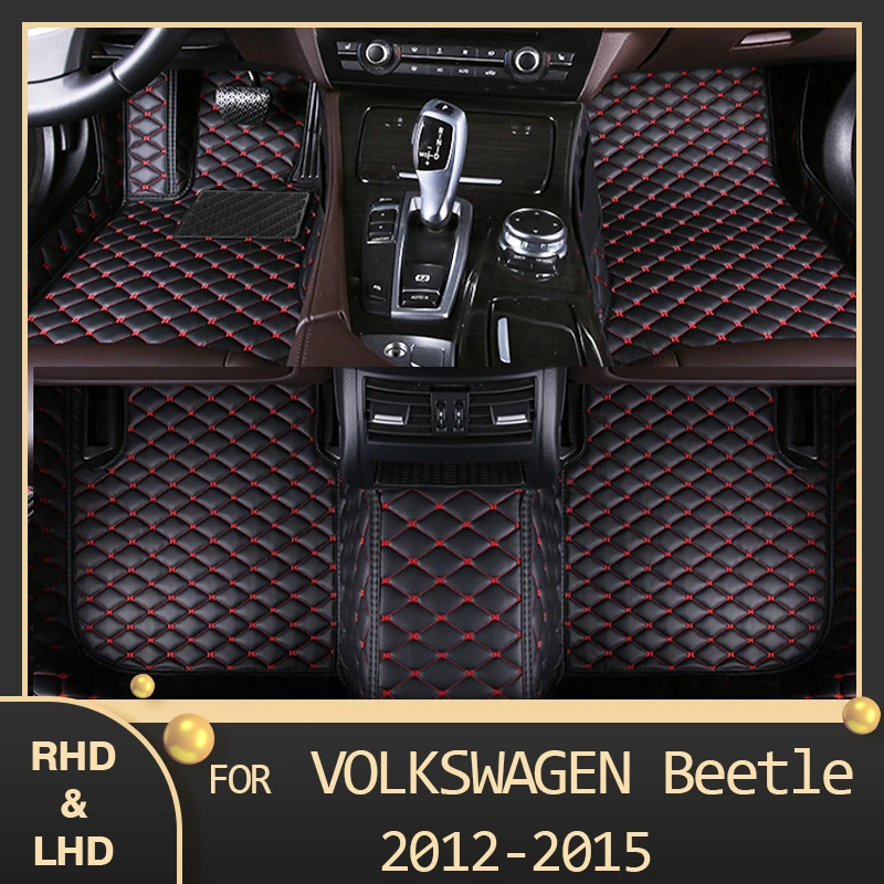 MIDOON Car floor mats for Volkswagen Beetle Soft top convertible 2012