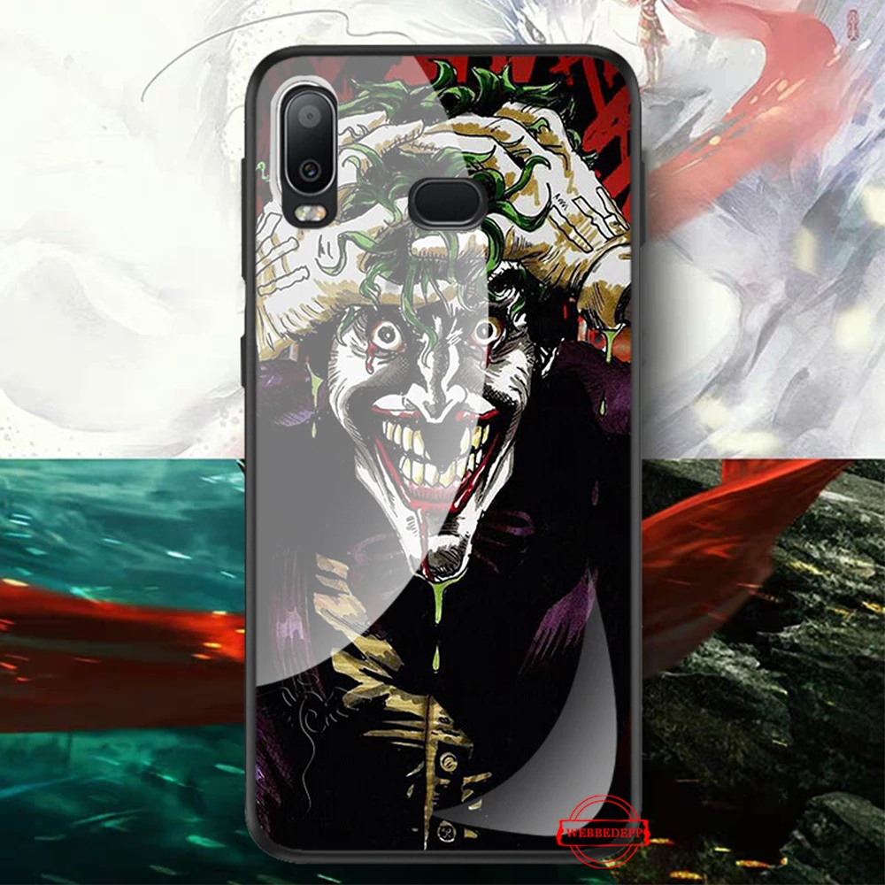 TG9 26W Темный рыцарь Джокер карта Стекло чехол для samsung S7 край S8 S9 S10 плюс A10 A20 A30 A40 A50 A60 A70 Note 8, 9, 10, плюс - Цвет: TG9
