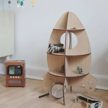 

Nordic Wooden Toys Three-dimensional Collage Swan Model Children's Room Decoration Rack Home Accessories