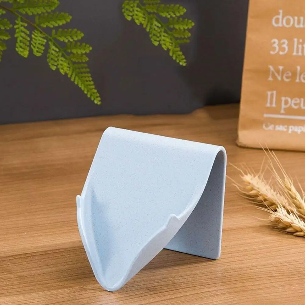 Blue Soap Dish Креативные наклейки для слива воды с дырочками для ванной комнаты, пластиковая мыльница, держатель для мыла на стену - Цвет: Blue Soap Dish