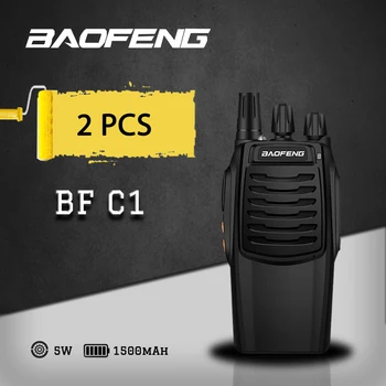 

2pcs Portable 5W 16Channel Baofeng Walkie Talkie BF-C1 Pofung Radio UHF 400-470Mhz Walkie Talkies Upgrade 888S Two Way Radio